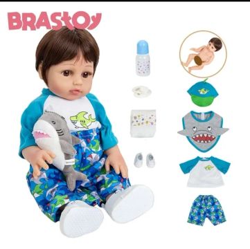 Bebê reborn Gabriel 100% Silicone Bebê realista 