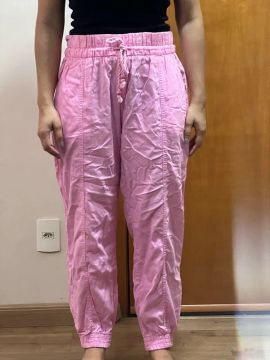 Calça jogger rosa feminina G/GG