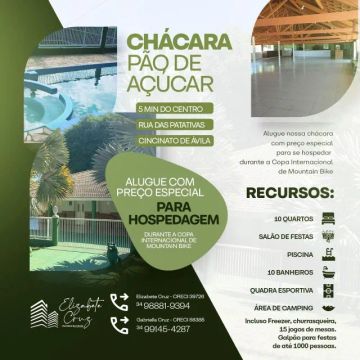 ALUGA-SE CHÁCARA A 5MIN DO CENTRO DE ARAXÁ-MG