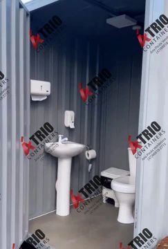 Container modular de Banheiro Novo - Vaso e Pia