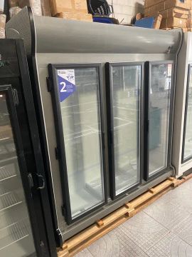 Refrigerador porta de vidro 3 portas para refrigerantes 