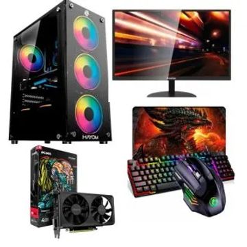 PC Gamer Completo com Monitor, Teclado e Mouse