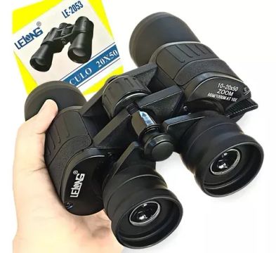 Binoculo Profissional Zoom Longo Alcance 10-20x50 Lelong Top Cor Preto - Loja Natan abreu 