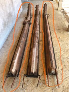 Formas de para postes de concreto 