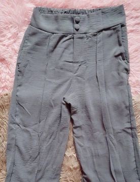 Calça social feminina cinza