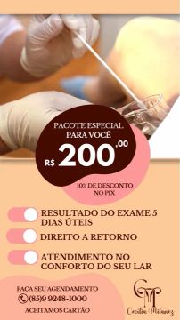 Exame de prevenção a domicílio 
