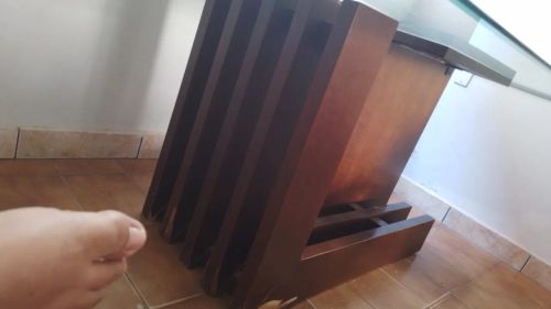 Mesas de vidro 