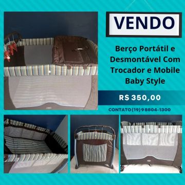 Berço Portátil (Desmontável)