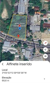 Vende-se excelente terreno na Avenida André Araújo 