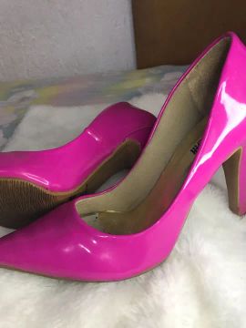 Scarpin sapatos de salto alto rosa pink