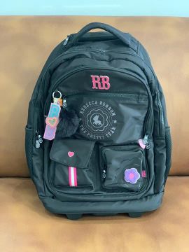 Mochila de rodinhas Rebecca Bonbon - Preta