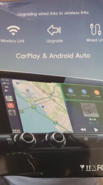Sem fio Android Auto e CarPlay