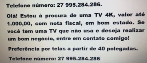 TV PARA COMPRAR. 