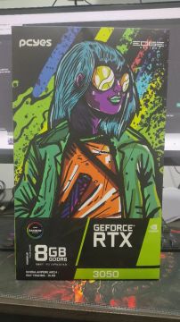 Placa de Vídeo GeForce Branca RTX 3050 8GB GDDR6