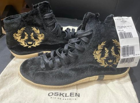 Tênis Osklen  novo ! Cano Alto Feminino Preto - 35