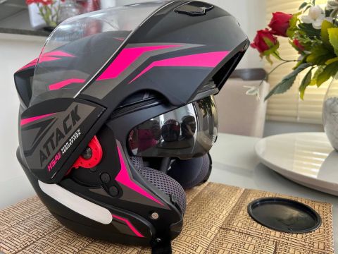 Capacete Articulado TAM 56 Muito novo ! 