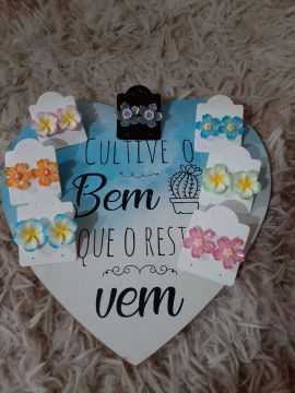 Brincos de Flor - Diversas Cores