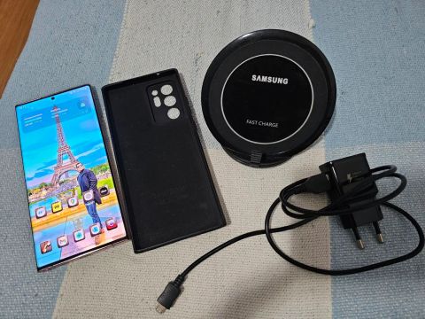 Samsung Galaxy Note 20 Ultra, câmeras 108 MP, com carregador Samsung e capa. Perfeito