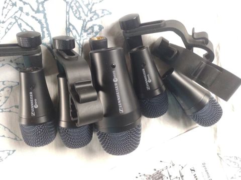 Kit de 5Microfones sennheizer  pra bateria