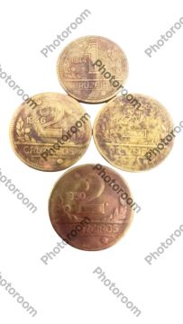 Lote de moedas 1e2 cruzeiros antigas