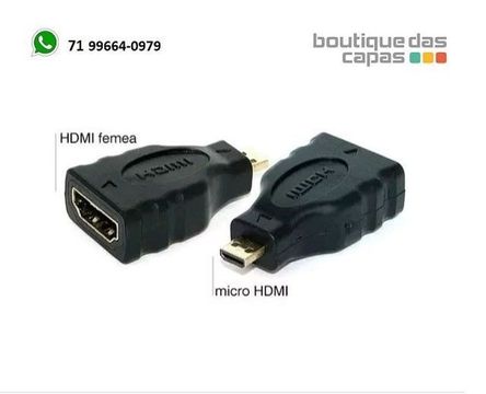 Conversor Adaptador Hdmi Femea P/ Micro Hdmi Macho micro hdmi x hdmi