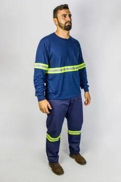Conjunto para obra com faixa refletiva
