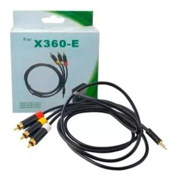 Cabo Av Xbox 360 Super Slim  Cor Preto - Loja Natan Abreu 