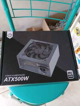 Fonte ATX 500W - PFC Ativo ,2,x8 pinus