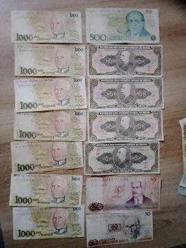 Moedas antigas do Brasil - Coleção de Cruzeiros e Cruzeiros Novos