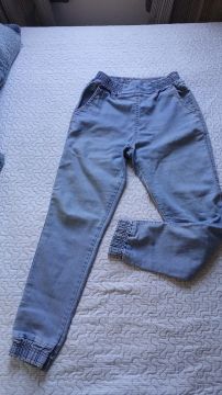 Calça Jeans gestante cós elástico 