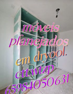 Móveis planejados  guardar roupa em gesso