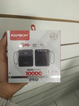 Carregador Portátil Power Bank 22.5W 10000mAh KAPBOM KA-9206