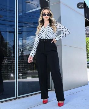 Calça alfaiataria com elastano 