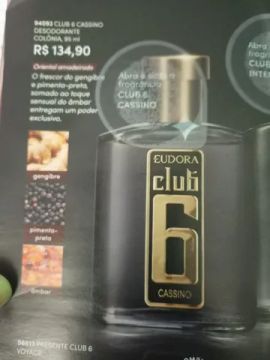 Eudora Kit Club 6 Cassino: Desodorante Colônia 95ml + Desodorante