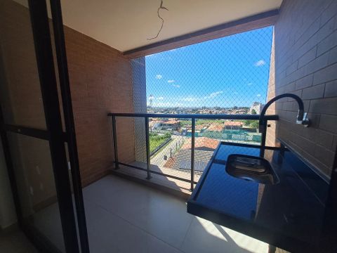QUARTO E SALA NOVO, VARANDA, PRÉDIO COM PISCINA, UMA VAGA GARAGEM