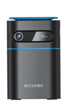 Mini Projetor Blitzwolf Wi-fi Android 9 Cinema Em Casa Cor Preto
