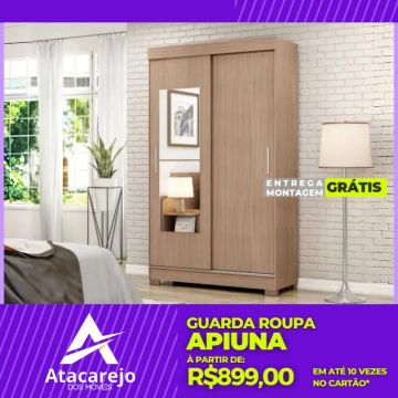 Guarda Roupa Solteiro Entrega e Montagem Grátis 