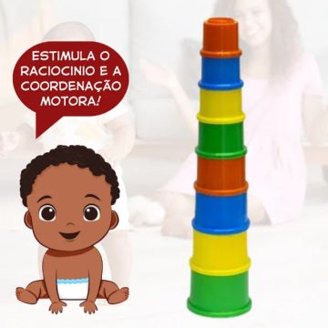 Brinquedo Educativo: Empilhar E Encaixar