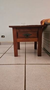 Criado Mudo Madeira Maciça Antigo