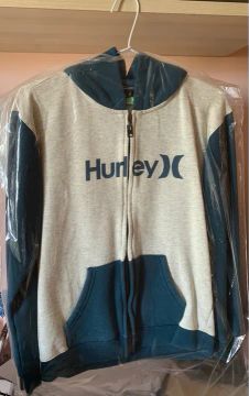 Casaco Hurley Azul e Cinza