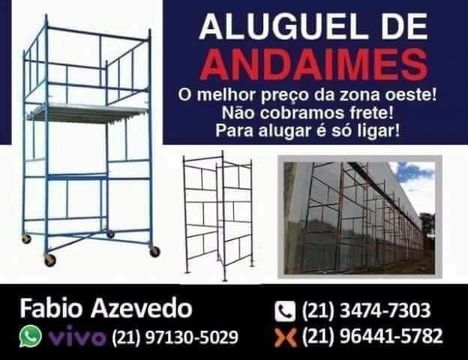 "aluguel de andaime" no Brasil