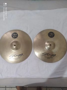 Prato 14 Chimbal Hi-Hat Medium Brilliant Stagg SH - Liga B20