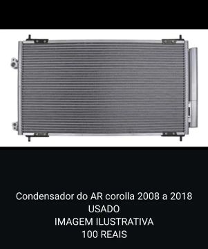 Condensador do AR corolla 2008 a 2018