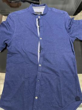 Camisa Social masculina Azul Zara tamanho p