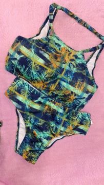 Biquíni estampado tropical Tamanho GG
