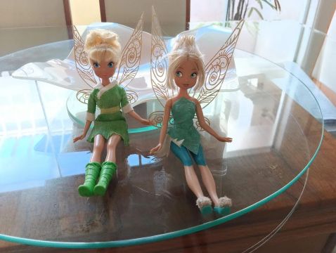 Duas Bonecas Fadas Tinker Bell (Sininho) e Tinker Bell e Fairy Winter (Fada Azul)