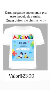 Camiseta Autismo - 2 de Abril