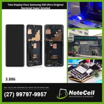 Tela Display P. Samsung S20 Ultra Original Nacional Super Amoled- Instalação Expressa 30m!