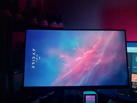 Monitor 22p 75hz 1ms full hd, com suporte articulado 