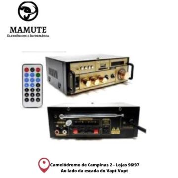 Receiver Amplificador Lelong Le-704 Bluetooth Som Ambiente